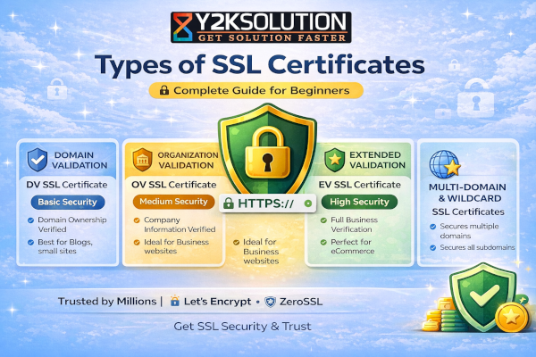 Types of SSL Certificates: Complete Guide for Beginners (SEO Friendly)