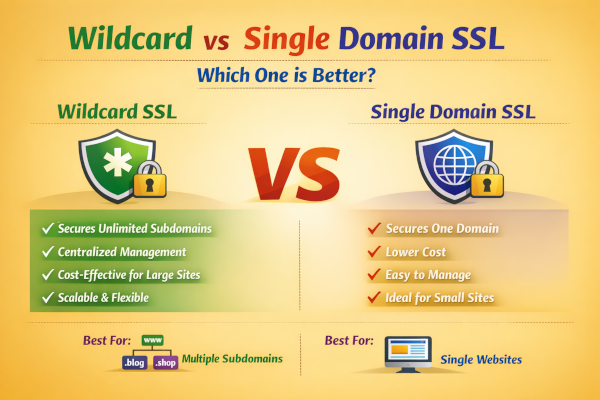 Wildcard vs Single Domain SSL – Which One is Better