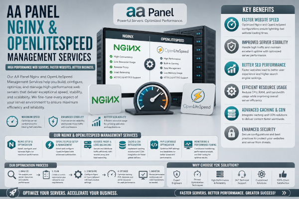 AA Panel Nginx and OpenLiteSpeed Management Services: Advanced Web Server Optimization for High-Performance Hosting