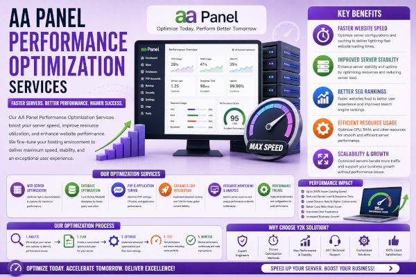AA Panel Performance Optimization Services: Improve VPS Speed, Stability, and Hosting Efficiency