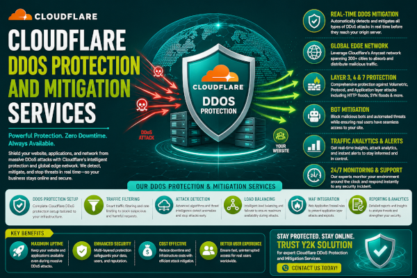 Cloudflare DDoS Protection and Mitigation Services
