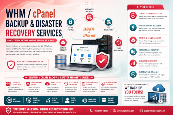 WHM / cPanel Backup and Disaster Recovery Services