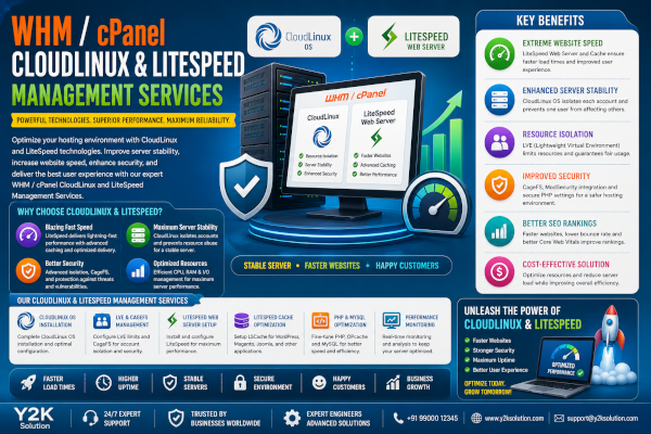 WHM / cPanel CloudLinux and LiteSpeed Management Services