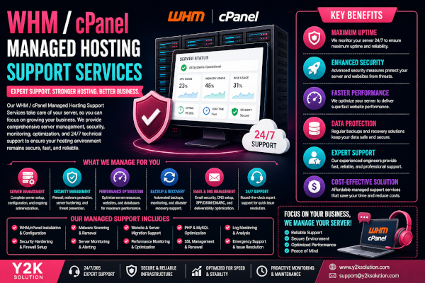 WHM / cPanel Managed Hosting Support Services: Complete...