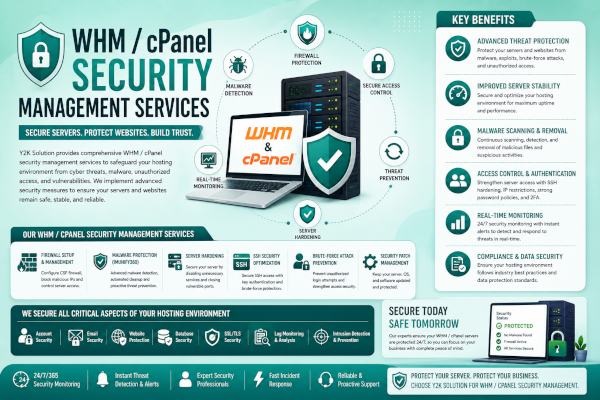 WHM / cPanel Security Management Services: Advanced Hosting...